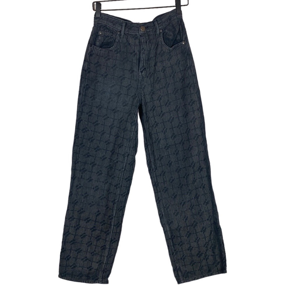 Iets frans… logo corduroy straight leg pants